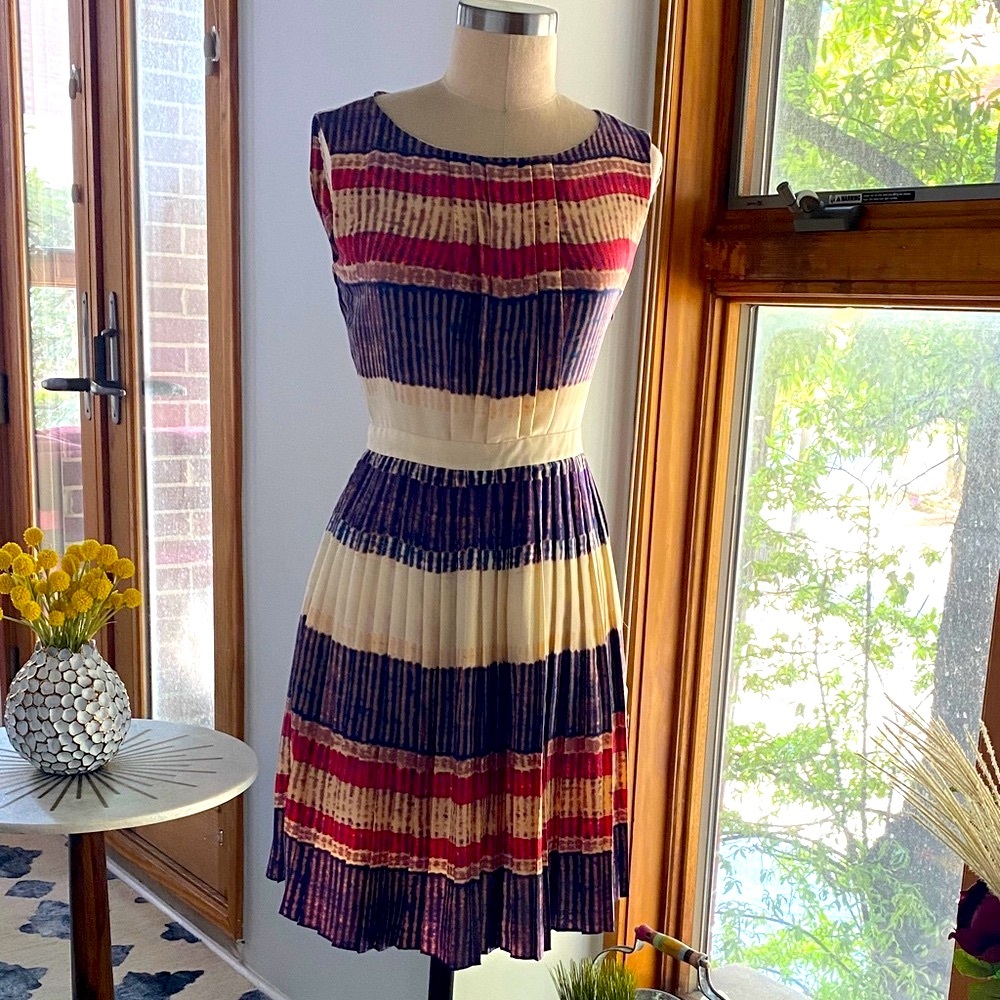 RACHEL Rachel Roy Multicolor Striped Midi Dress - 0
